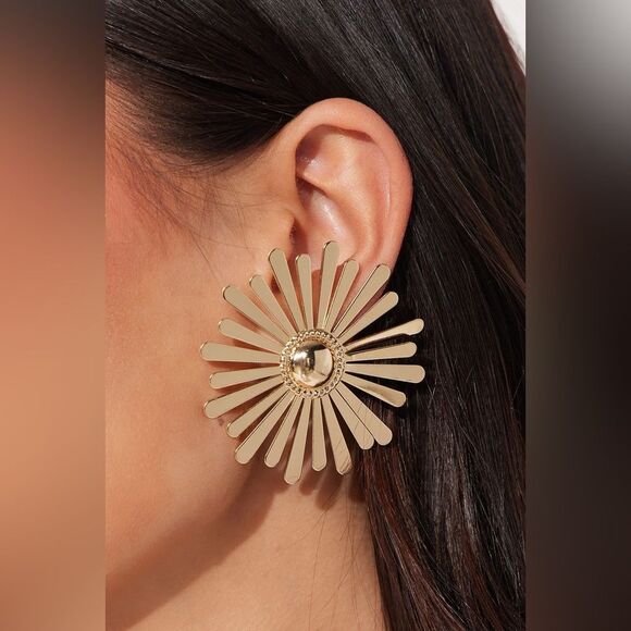 Flower earrings #461    - Picture 1 of 6